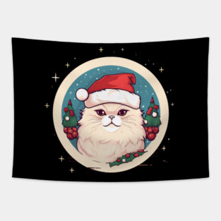 Persian Cat Xmas, Love Cats Tapestry