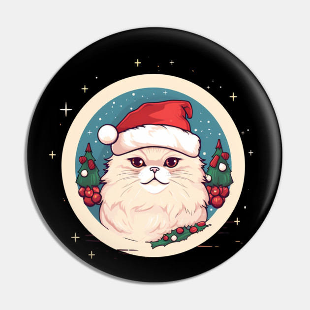 Persian Cat Xmas, Love Cats Pin by logiamerch