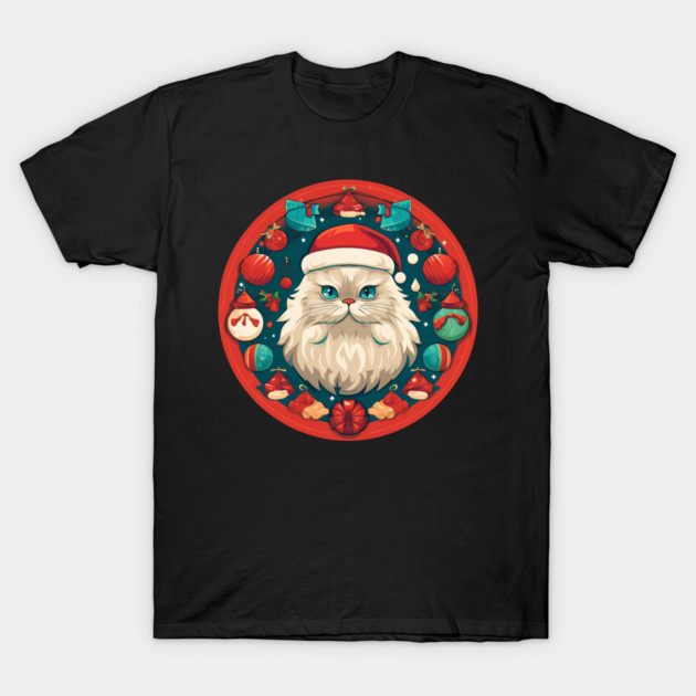 Persian Cat Xmas, Love Cats T-Shirt by logiamerch