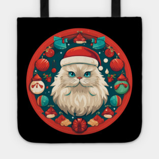 Persian Cat Xmas, Love Cats Tote