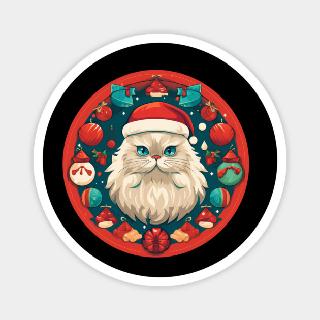 Persian Cat Xmas, Love Cats Magnet by logiamerch