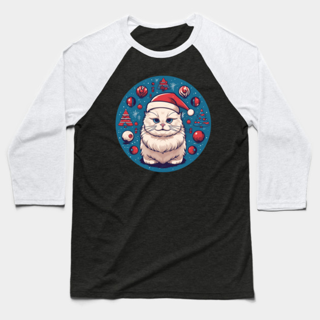 Ragdoll Cat Xmas, Love Cats Baseball T-Shirt by logiamerch