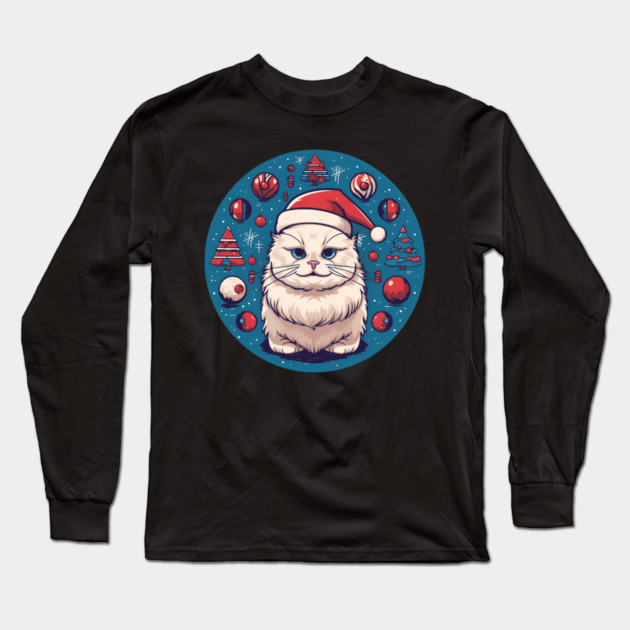 Ragdoll Cat Xmas, Love Cats Long Sleeve T-Shirt by logiamerch