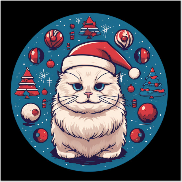 Ragdoll Cat Xmas, Love Cats Wall Art by logiamerch