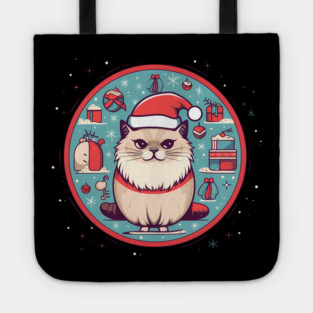 Ragdoll Cat Xmas, Love Cats Tote