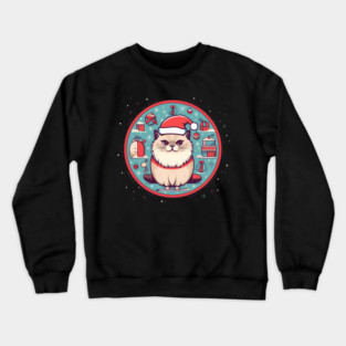 Ragdoll Cat Xmas, Love Cats Crewneck Sweatshirt