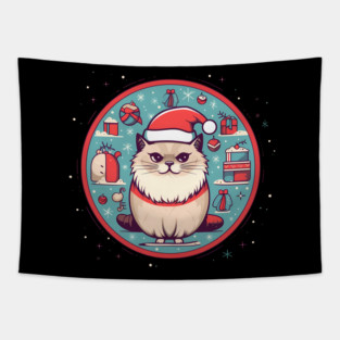 Ragdoll Cat Xmas, Love Cats Tapestry