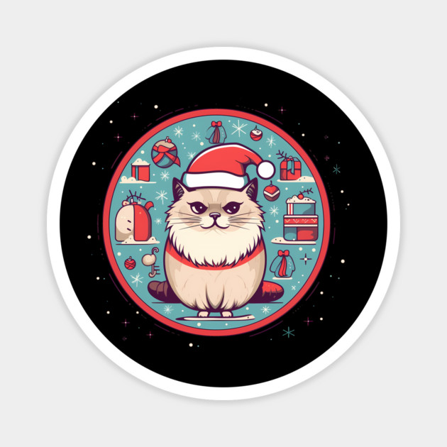 Ragdoll Cat Xmas, Love Cats Magnet by logiamerch