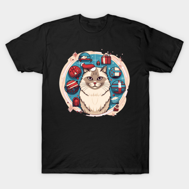 Ragdoll Cat Xmas, Love Cats T-Shirt by logiamerch