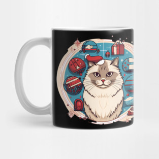Ragdoll Cat Xmas, Love Cats Mug