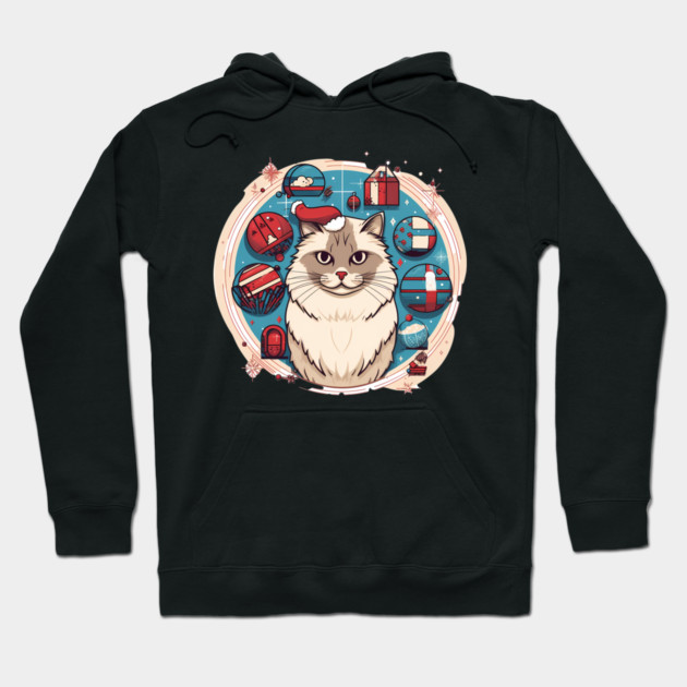 Ragdoll Cat Xmas, Love Cats Hoodie by logiamerch