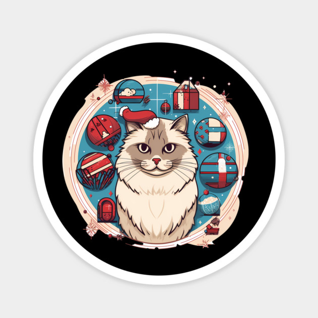 Ragdoll Cat Xmas, Love Cats Magnet by logiamerch