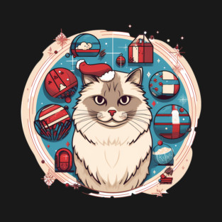 Ragdoll Cat Xmas, Love Cats T-Shirt