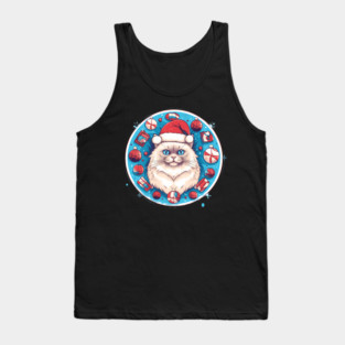 Ragdoll Cat Xmas, Love Cats Tank Top