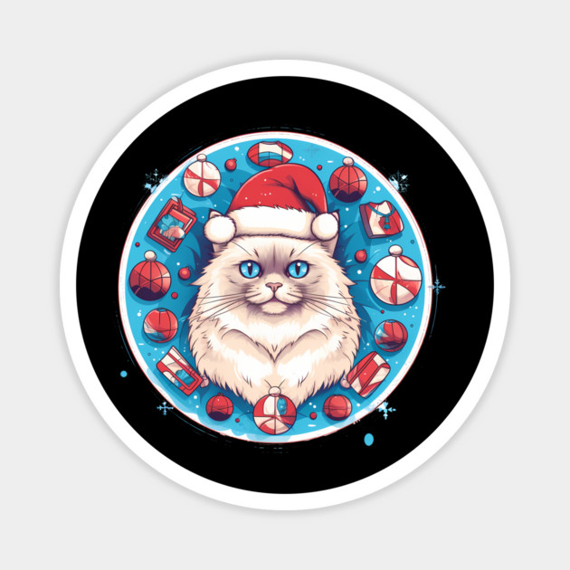 Ragdoll Cat Xmas, Love Cats Magnet by logiamerch