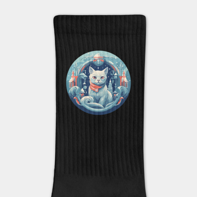 Russian Blue Cat Xmas, Love Cats by logiamerch