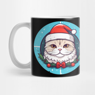 Scottish Fold Cat Xmas, Love Cats Mug