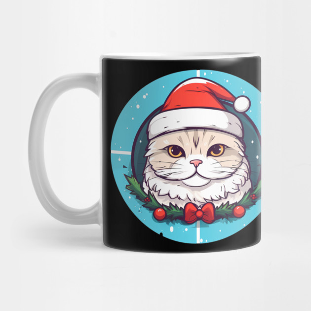 Scottish Fold Cat Xmas, Love Cats by logiamerch