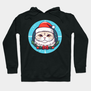 Scottish Fold Cat Xmas, Love Cats Hoodie