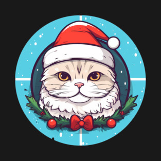 Scottish Fold Cat Xmas, Love Cats T-Shirt