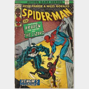 "Venom's Clutches" Comic Book Cover Fan Art Posters and Art