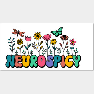 Neurospicy Neurodiversity Autism Awareness Posters and Art