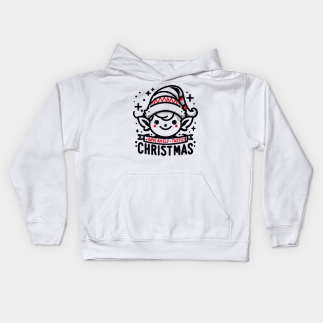 Have an Elf-tastic Christmas Kids Hoodie by Frank Ring