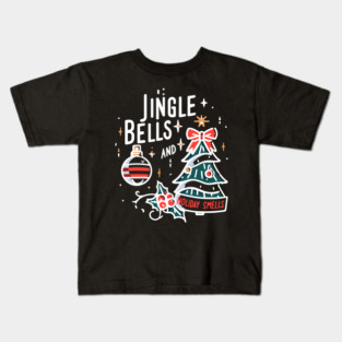 Jingle Bells and Holiday Smells Kids T-Shirt