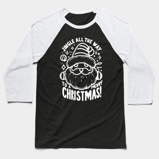 Jingle All The Way To a Merry Christmas! Baseball T-Shirt by Frank Ring