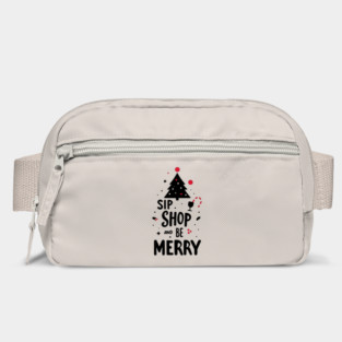 Sip Shop and Be Merry Bag