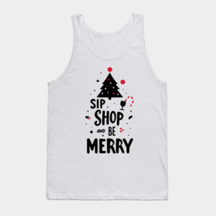 Sip Shop and Be Merry Tank Top