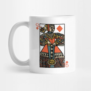 Character of Playing Card Queen of Diamonds Mug
