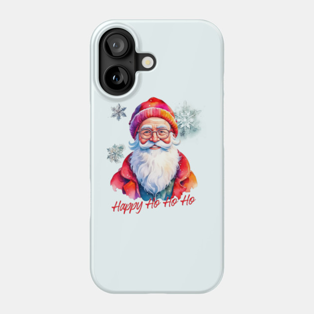 Hipster Santa Claus Phone Case by HolidayBug