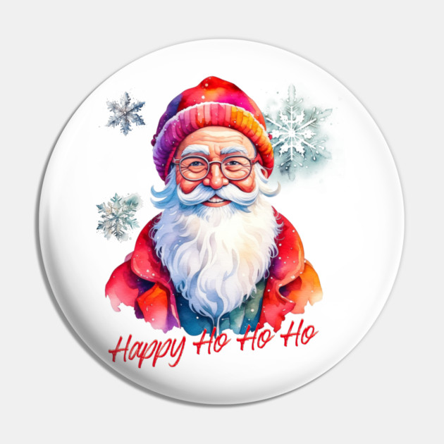 Hipster Santa Claus Pin by HolidayBug