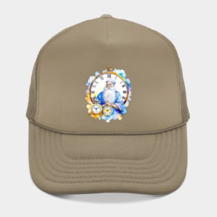 Watercolor New Years Father Time Hat