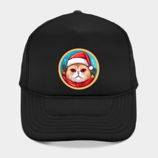 Scottish Fold Cat Xmas, Love Cats Hat