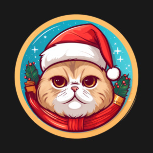 Scottish Fold Cat Xmas, Love Cats T-Shirt