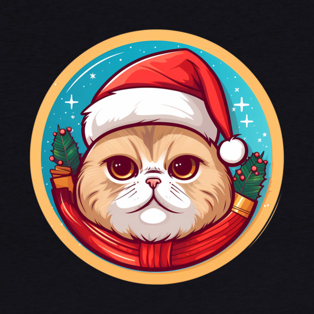 Scottish Fold Cat Xmas, Love Cats by logiamerch