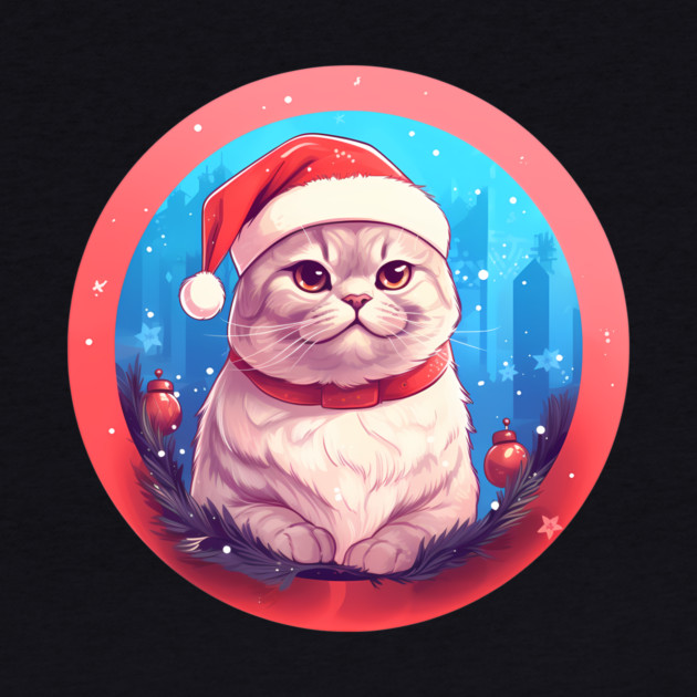 Scottish Fold Cat Xmas, Love Cats by logiamerch