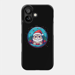 Scottish Fold Cat Xmas, Love Cats Phone Case