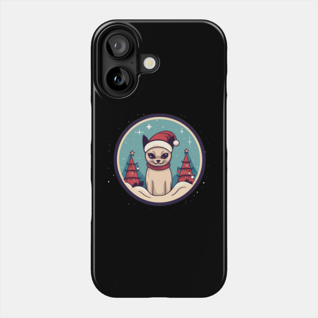 Siamese Cat Xmas, Love Cats Phone Case by logiamerch