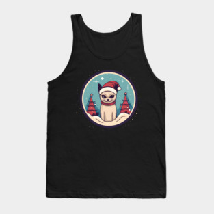 Siamese Cat Xmas, Love Cats Tank Top