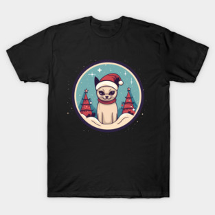 Siamese Cat Xmas, Love Cats T-Shirt