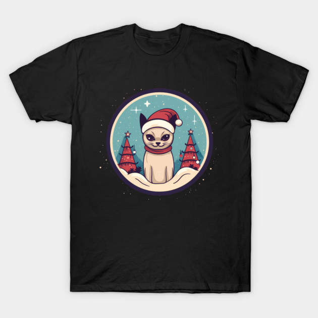 Siamese Cat Xmas, Love Cats T-Shirt by logiamerch
