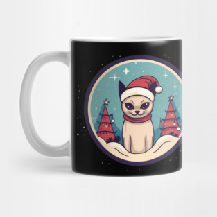 Siamese Cat Xmas, Love Cats Mug