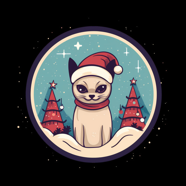 Siamese Cat Xmas, Love Cats by logiamerch