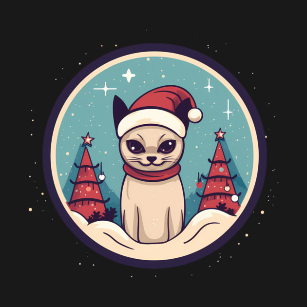 Siamese Cat Xmas, Love Cats by logiamerch