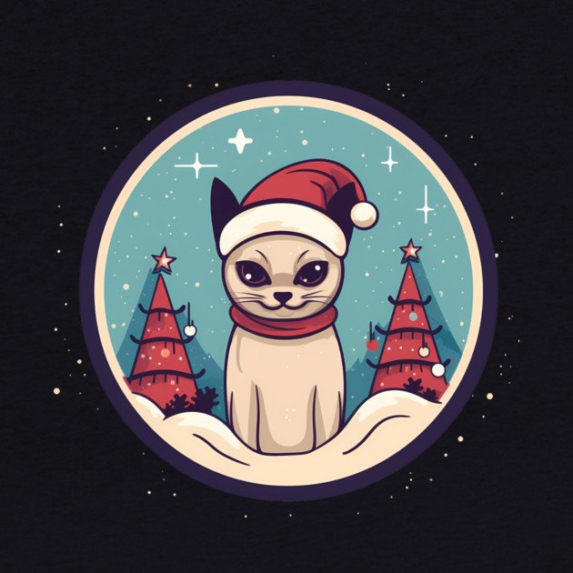 Siamese Cat Xmas, Love Cats by logiamerch