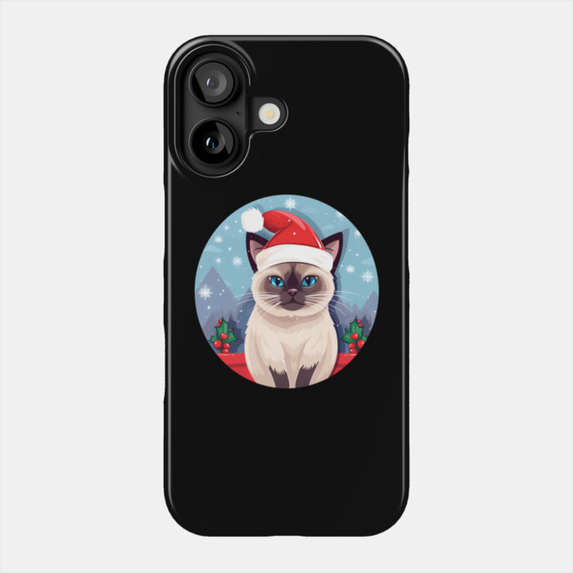 Siamese Cat Xmas, Love Cats Phone Case by logiamerch