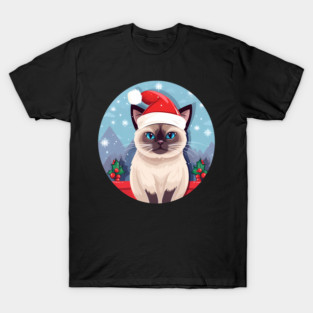 Siamese Cat Xmas, Love Cats T-Shirt